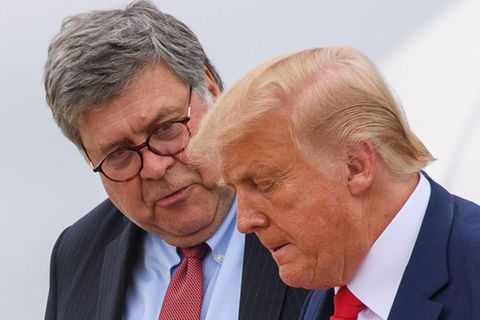 US-Justizminister Barr und US-Präsident Trump
