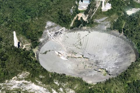 Arecibo-Teleskop in Puerto Rico kollabiert