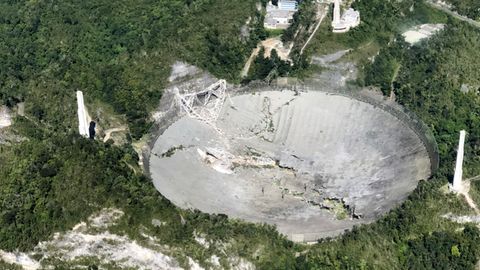 Arecibo-Teleskop in Puerto Rico kollabiert