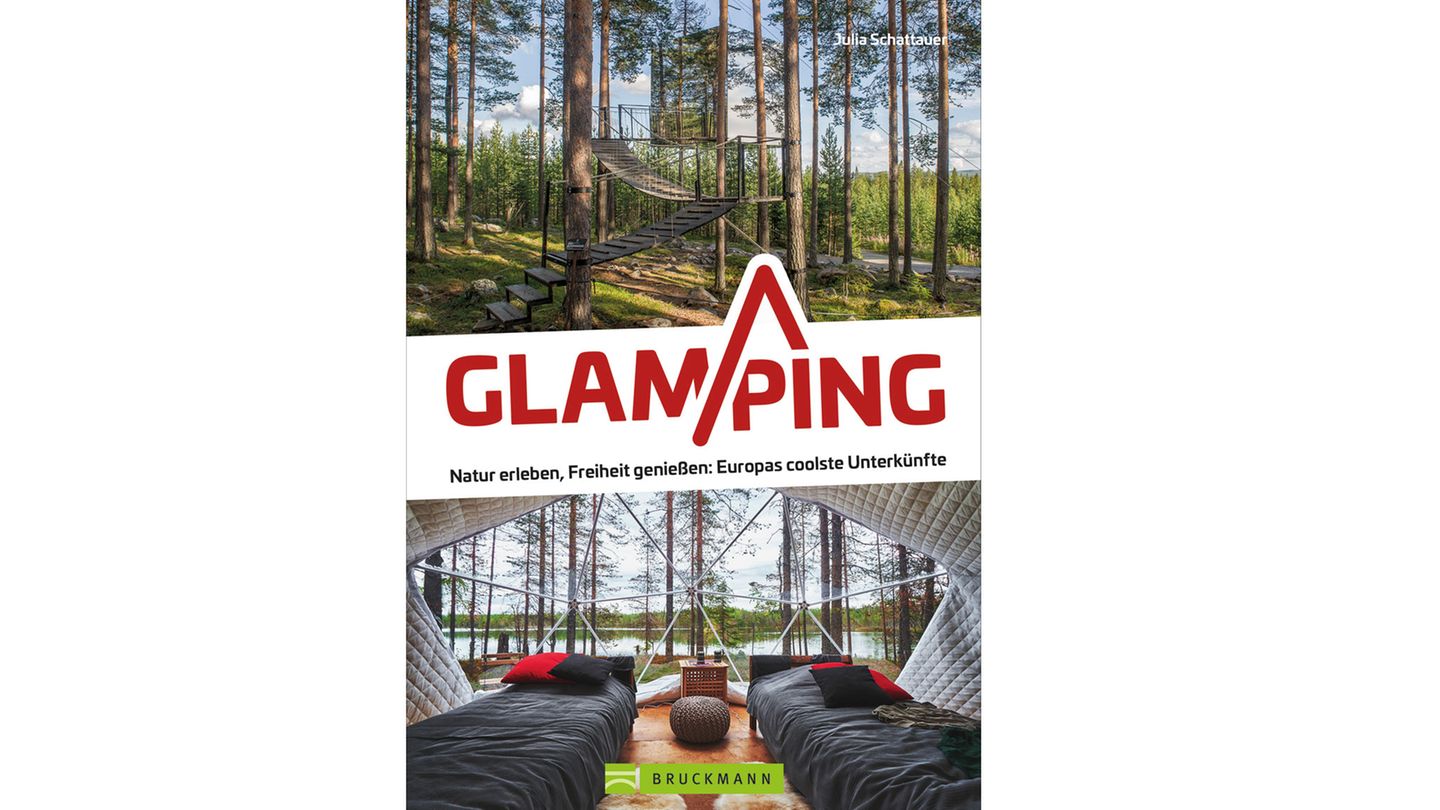 "Glamping - Natur erleben, Freiheit genießen: Europas coolste Unterkünfte" von Julia Schattauer. Erschienen im Bruckmann Verlag, 192 Seiten, ca. 200 Abbildungen, Preis: 22,99 Euro.