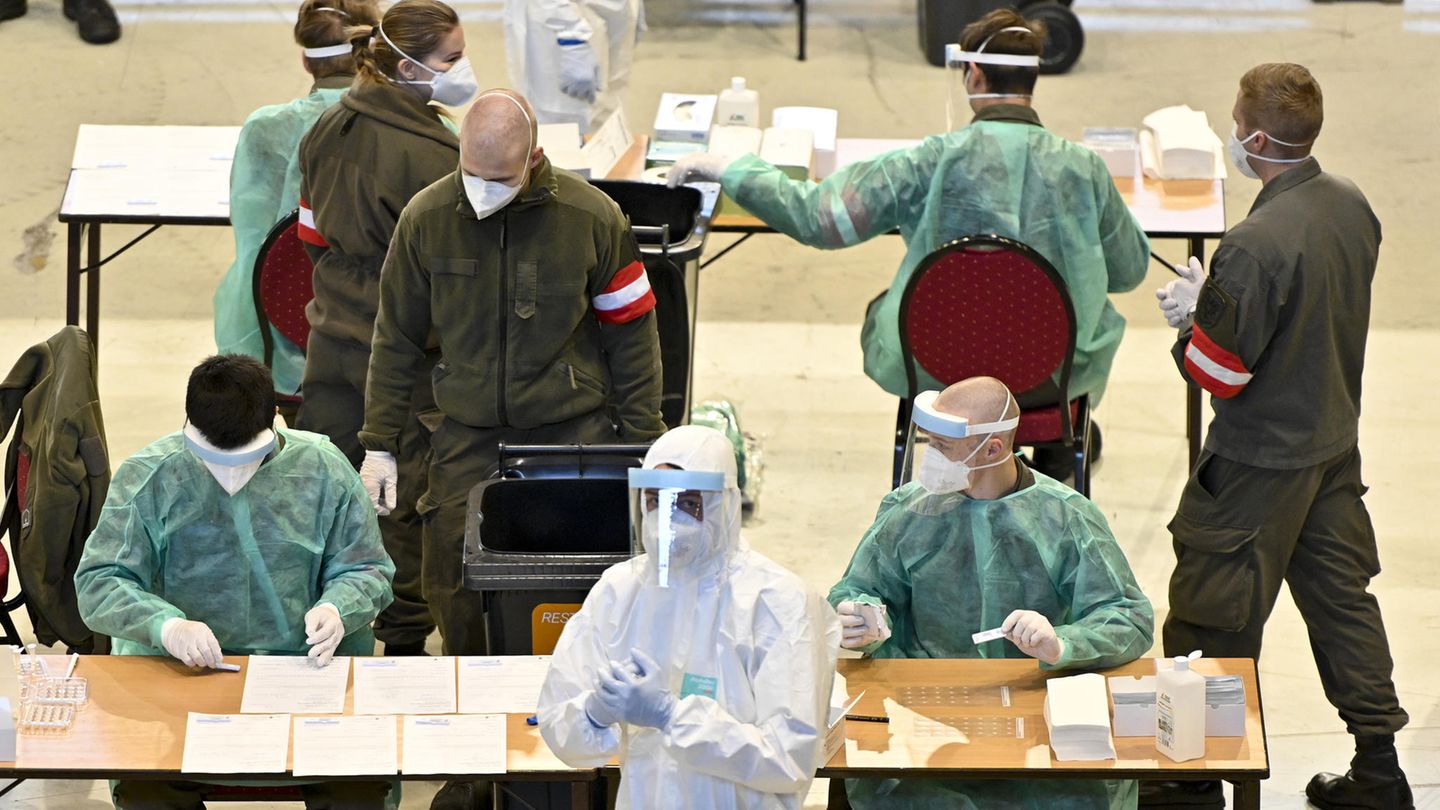Massentests in Österreich starten