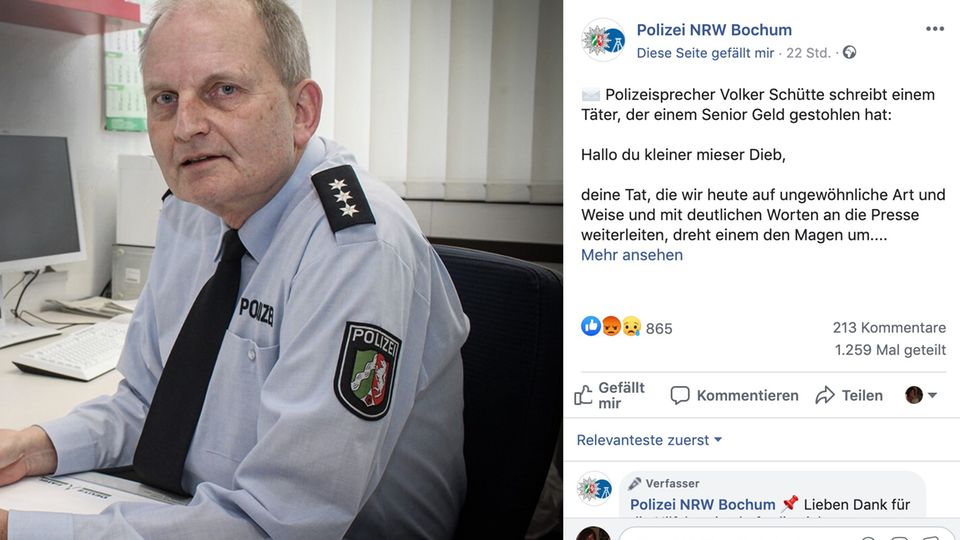 Polizeisprecher Volker Schütte