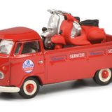Sieger Kategorie C Sammeln  1:87 Nutzfahrzeuge  VW T1 Pritsche „Servizio Vespa“   Schuco, Preis: 17,95 Euro