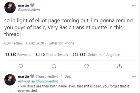 Twitter-Post von Martin