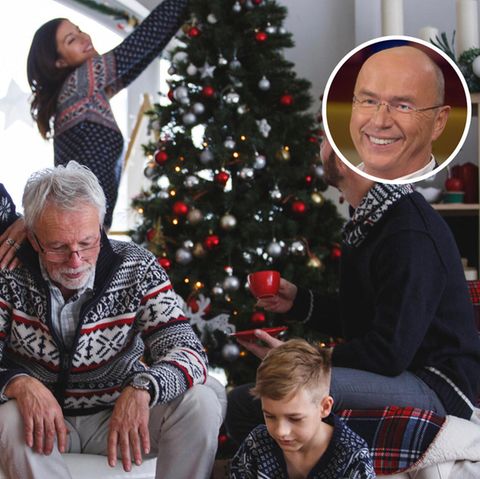 Eine Familie an Weihnachten