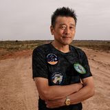 Glücklich in der Wüste: Masaki Fujimoto, der stellvertretende Direktor derJ apan Aerospace Exploration Agency