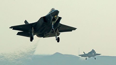 Israelische F-35-I-Kampfjets steigen auf