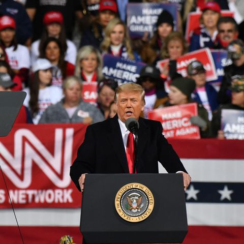 US-Präsident Donald Trump vor Anhängern in Georgia