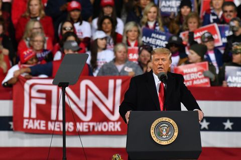 US-Präsident Donald Trump vor Anhängern in Georgia