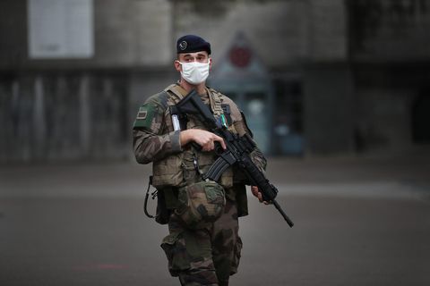 Aufnahme eines franzsösischen Soldaten