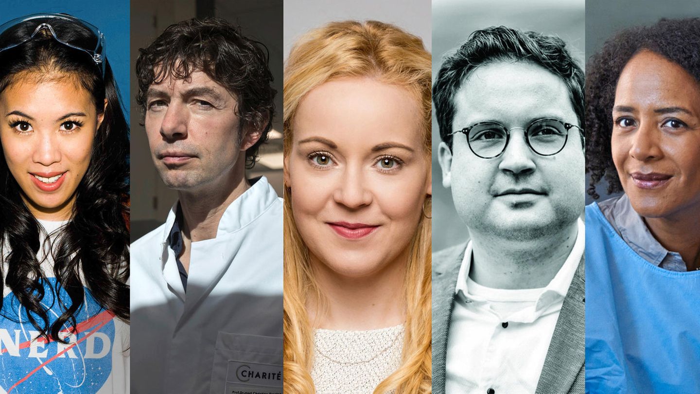 Igor Levit, Mai Thi Nguyen-Kim, Christian Drosten, Theresa Brückner, Daniel Dreyer, Marylyn Addo