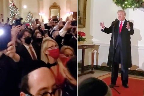 Zum alljährlichen Chanukka-Empfang lädt Donald Trump auch im Dezember 2020 Unterstützer ins Weiße Haus ein.