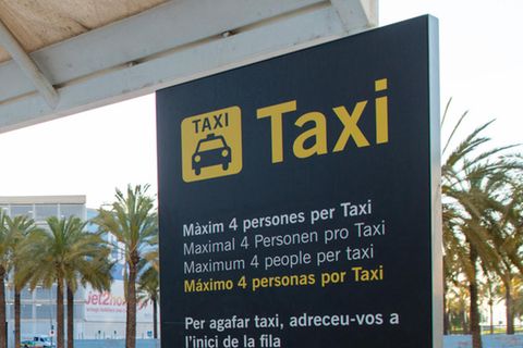 Ein Taxistand auf Mallorca