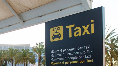 Ein Taxistand auf Mallorca