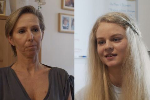 Mutter mit Young Carer