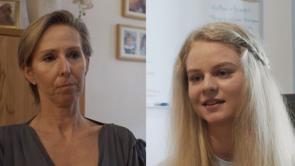 Mutter mit Young Carer