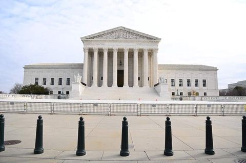 Außenansicht des US Supreme Courts in Washington D.C.