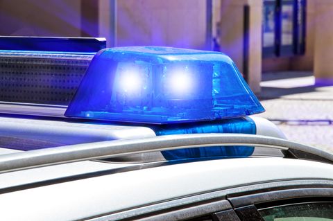 Lichter eines Polizeiwagens
