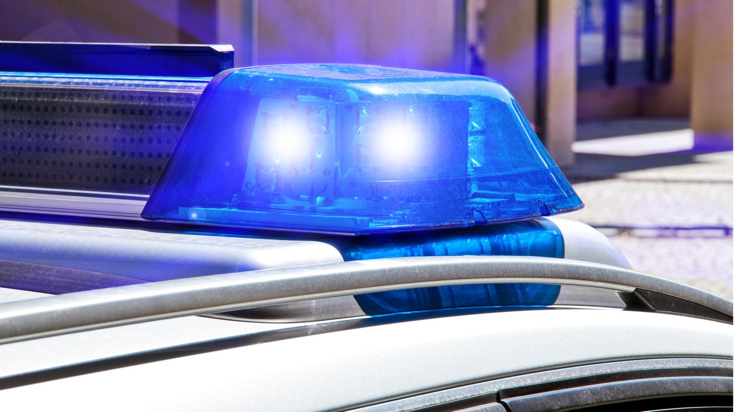 Lichter eines Polizeiwagens