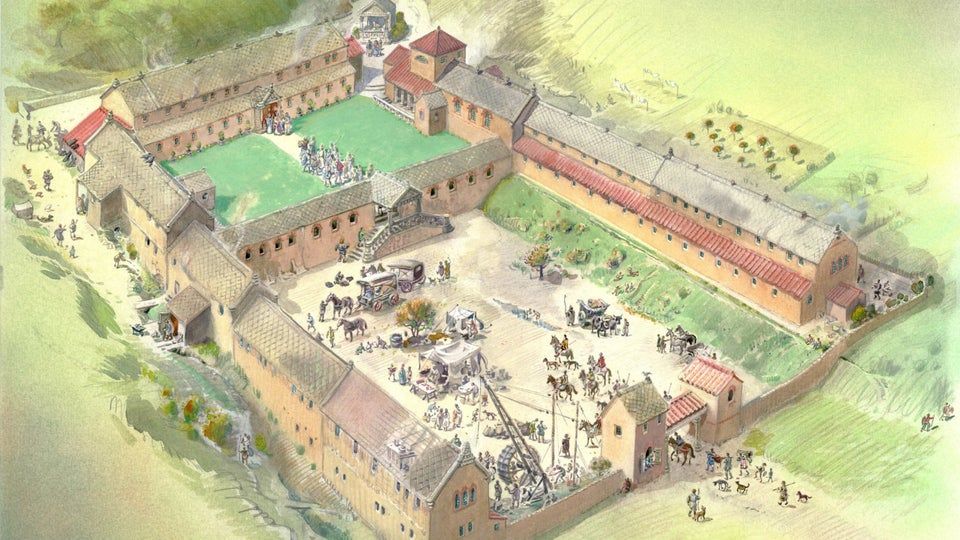 Fund in Großbritannien: In er römischen Zeit ist eine Villa eine komplexe Agrarfabrik mit weiteren Werkstätten und nicht nur ein großes Haus auf dem Land, In er römischen Zeit ist eine Villa eine komplexe Agrarfabrik mit weiteren Werkstätten und nicht nur ein großes Haus auf dem Land,