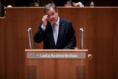 Ministerpräsident Armin Laschet (CDU) im nordrhein-westfälischen Landtag