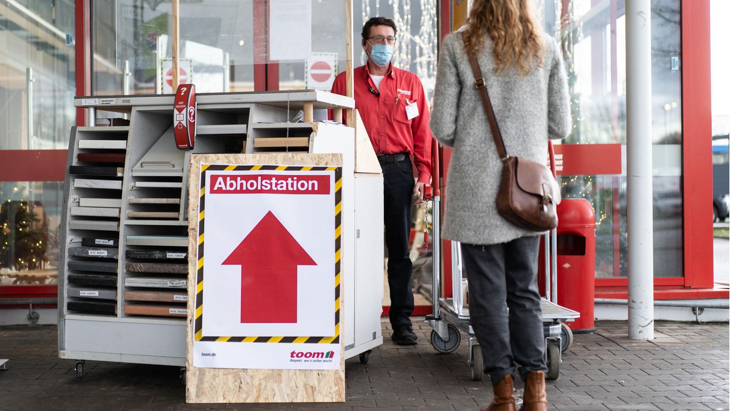 Abholstation bei Toom