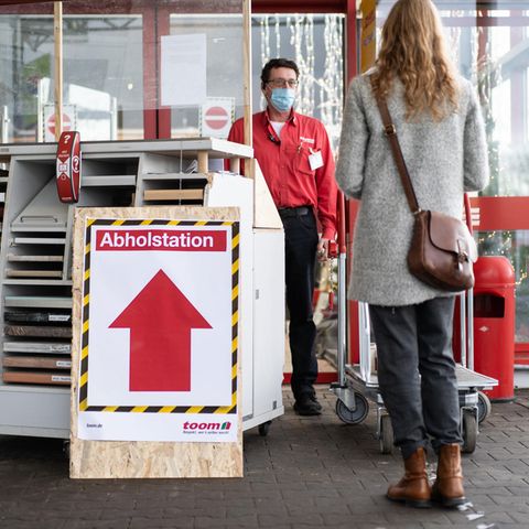 Abholstation bei Toom