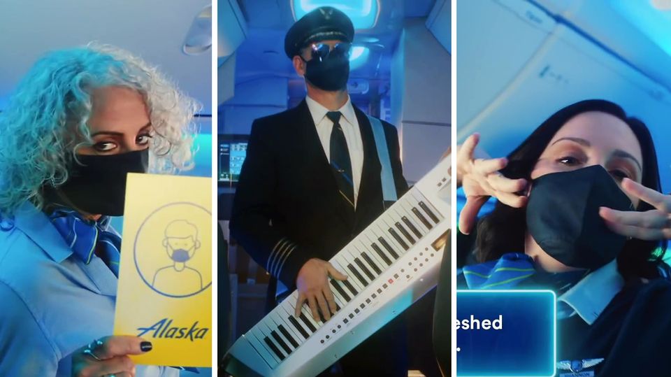 Lustiges Sicherheits-Video wird zum Hit: Alaska Airlines dreht 80er-Jahre Tanz-Video