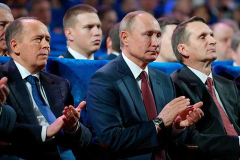Alexander Bortnikow, Wladimir Putin, Sergei Naryschkin