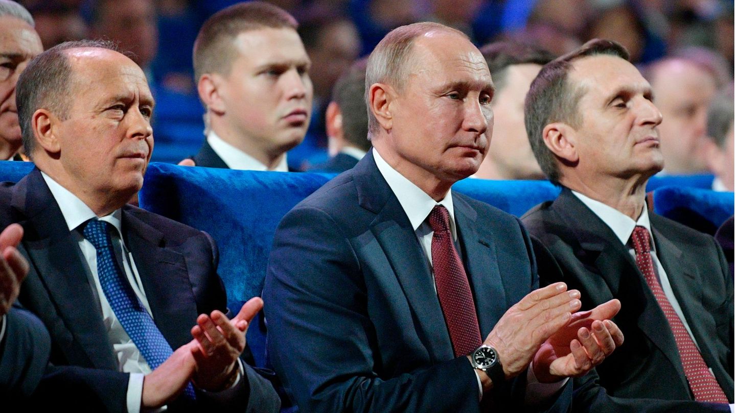 Alexander Bortnikow, Wladimir Putin, Sergei Naryschkin