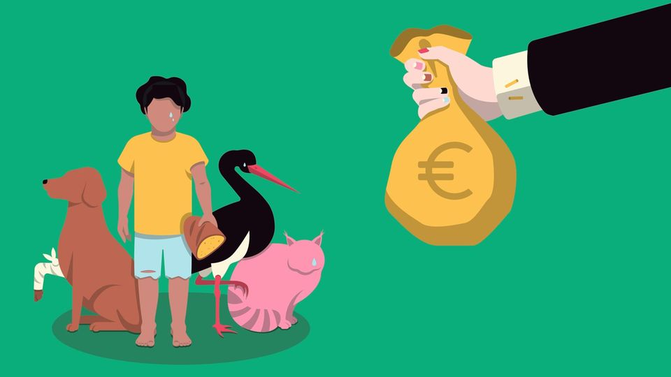 'Gutes Tun' Spende, Geld, Geldscheine, Hilfe 'Gutes Tun' Spende, Geld, Geldscheine, Hilfe