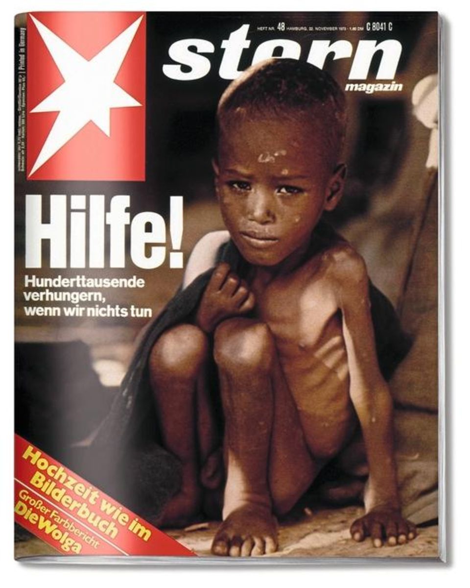 Titel des stern 48/1973 mit hungerndem Kind
