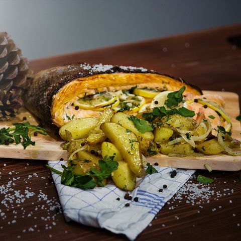Lachsseite für Weihnachten Rezept