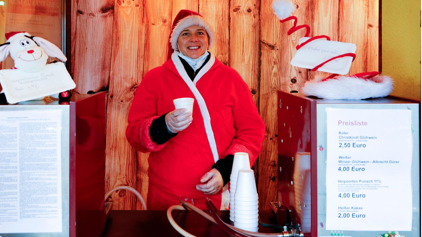 Ariane verkauft Glühwein