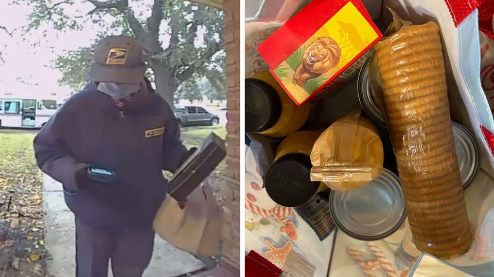 Postbotin Überraschung für Covid-19-Erkrankte