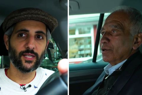 Mojib Latif im "Alman Taxi" von Michel Abdollahi