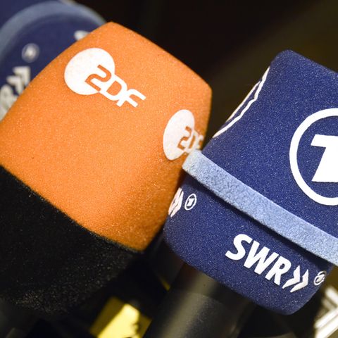 Mikrofone von ARD und ZDF