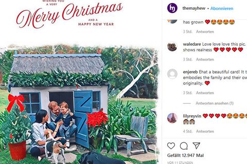 Die diesjährige Weihnachtskarte von Harry und Meghan ist eine Illustration