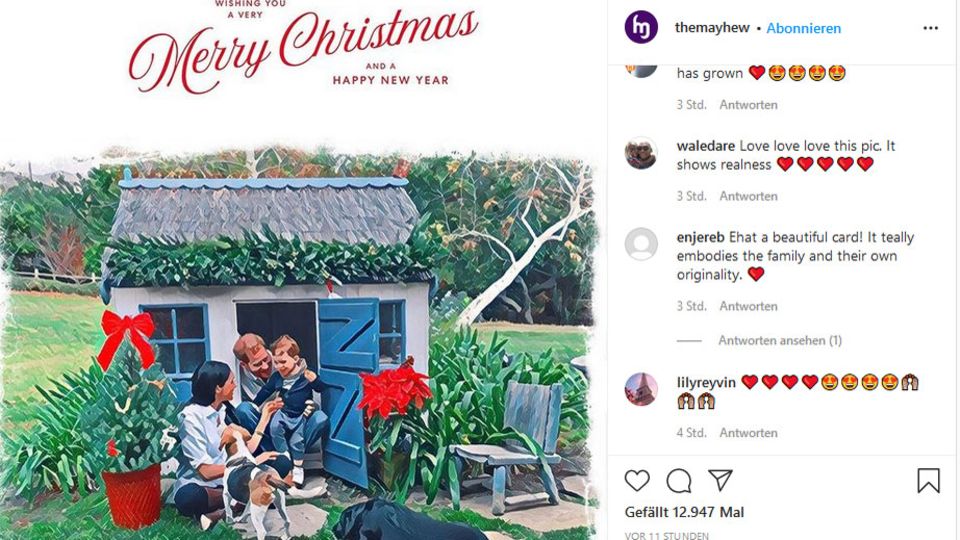 Harry und Meghan Erste Weihnachtskarte aus USA zeigt süßes Detail STERN.de