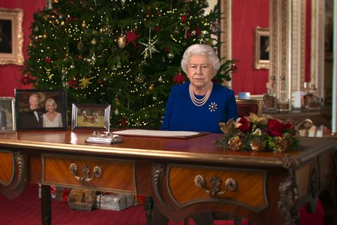 Ein Foto einer digital erstellten "Deepfake"-Version von Queen Elizabeth II
