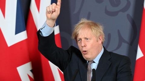 Ist natürlich begeistert vom Brexit-Handelspakt: Der britische Premier Boris Johnson