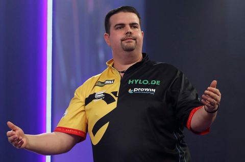 Aus der Traum: Gabriel Clemens bei der Darts-Weltmeisterschaft im Alexandra Palace in London