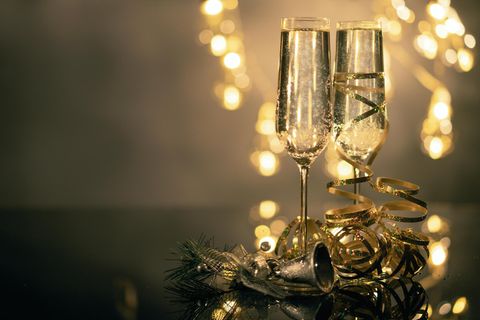 Zwei Champagnergläser