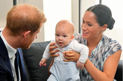 Prinz Harry und Ehefrau Meghan mit Söhnchen Archie im September 2019 auf einer Südafrika-Rundreise