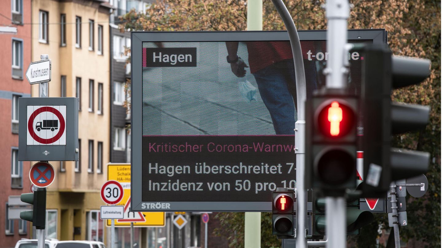 Eine Straßenszene in Hagen