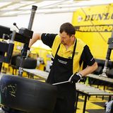 Dunlop-Reifenmontage