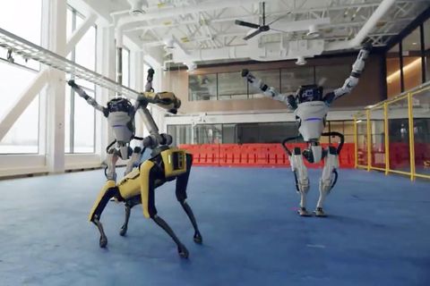Roboter von Boston Dynamics tanzen