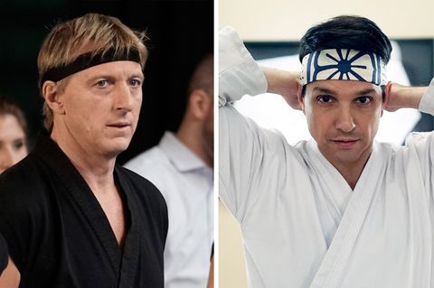 Alte Rivalen: Johnny Lawrence (William Zabka, l.) und Daniel LaRusso (Ralph Macchio)
