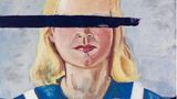 Large Girl with No Eyes, 2001 Oil and wax on canvas 162 x 148 inches / 411.5 x 375.9 cm