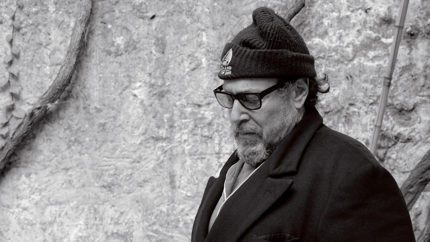 Julian Schnabel photographed in Paris, France on October 20, 2016
